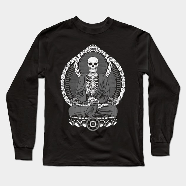 Starving Buddha - Graphite Long Sleeve T-Shirt by GAz